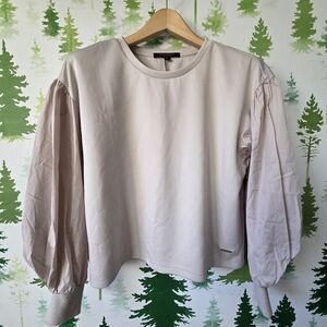 Marc New York Puff Sleeve Pullover Top